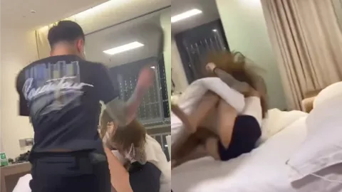 精神小伙皮带打人视频